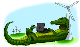 Green Gator Logo - small